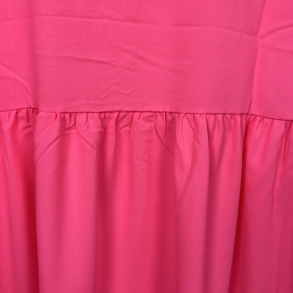 Zenana Womens Babydoll Dress XL Pink Pullover Short Sleeves 100% Poly Fun New - Picture 6 of 10